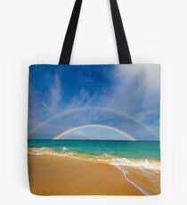 Double Rainbow Baldwin Beach Tote Bag