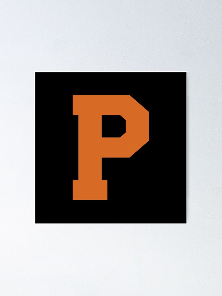 Alphabet, Orange P, Sports letter P | Poster