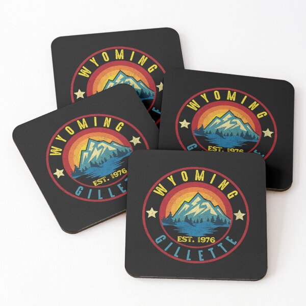 Item preview, Retro Gillette Wyoming Design For Visitors Residents designed and sold by DadJokeDescript.