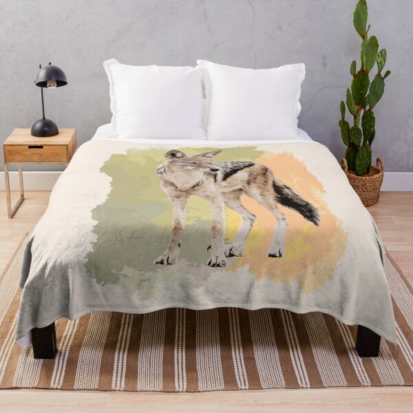 Item preview, Black-backed Jackal Watercolor Artwork for Jackal Fans designed and sold by Scotch Macaskill.