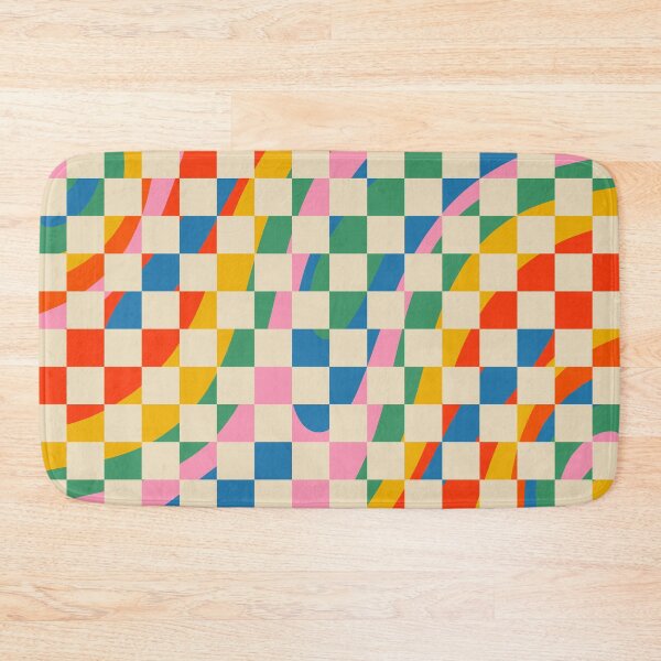 Item preview, Wavy Check Colorful Retro Trippy Abstract Pattern designed and sold by kierkegaard.