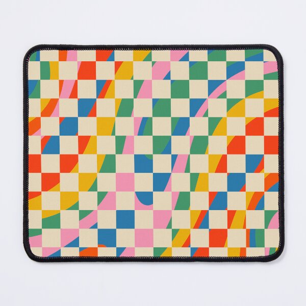 Item preview, Wavy Check Colorful Retro Trippy Abstract Pattern designed and sold by kierkegaard.