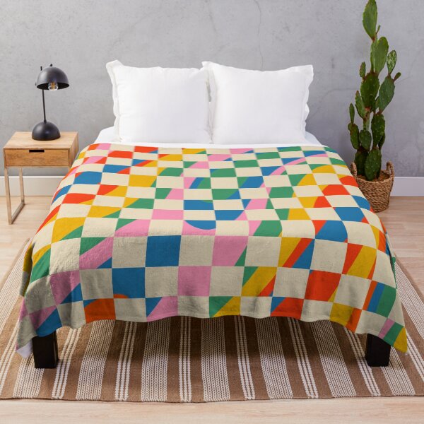 Item preview, Wavy Check Colorful Retro Trippy Abstract Pattern designed and sold by kierkegaard.