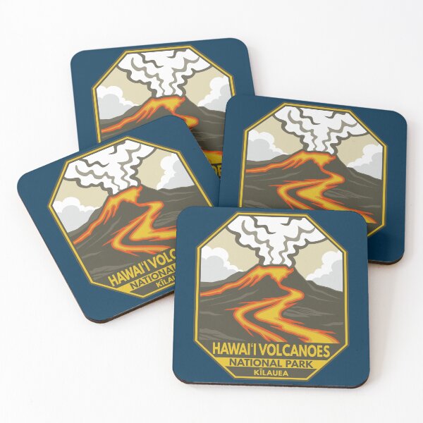 Item preview, Hawaii Volcanoes National Park Kilauea Retro Emblem designed and sold by KrisSidDesigns.