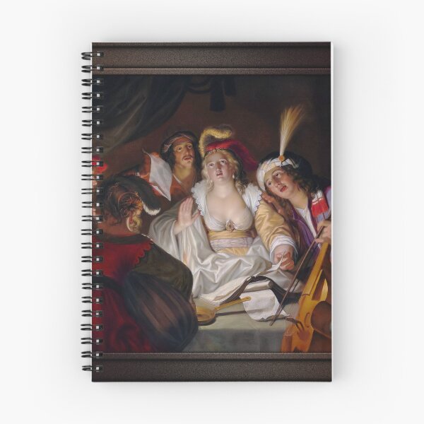 Item preview, A Musical Company by Gerard Seghers Remastered Xzendor7 Classical Art Old Masters Reproductions designed and sold by Xzendor7 Digital Art Creations.