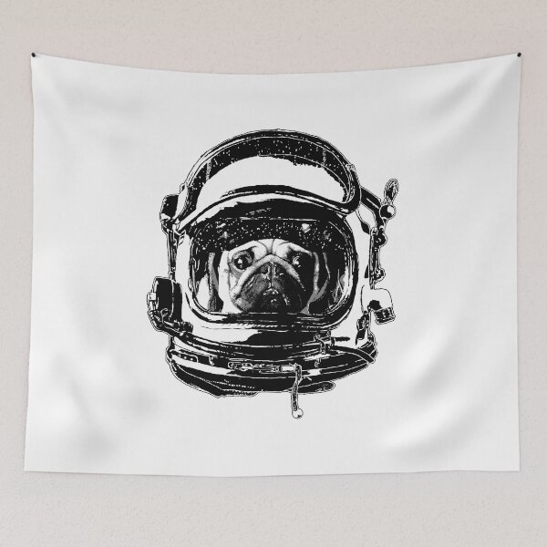 Item preview, Space Pug designed and sold by happynerdyshirt.