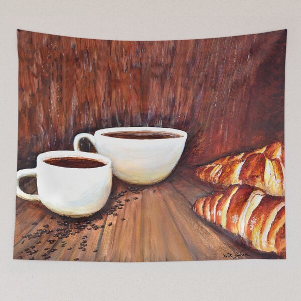 Item preview, COFFEE AND CROISSANTS designed and sold by Danicus666.