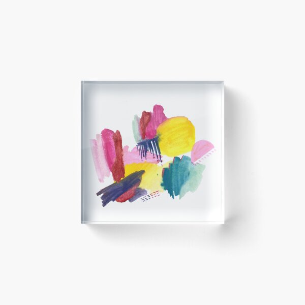 Abstract Razzle Dazzle Acrylic Block