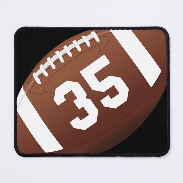 Item preview, American football ball number 35, thirty five designed and sold by TheCultStuff.