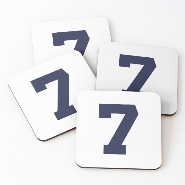 Item preview, Number 7, Marine blue seven, Sports number 7 designed and sold by TheCultStuff.