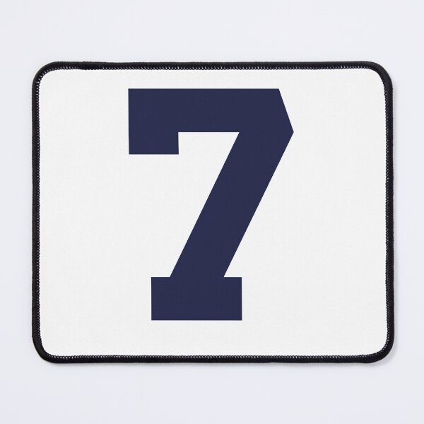 Item preview, Number 7, Marine blue seven, Sports number 7 designed and sold by TheCultStuff.