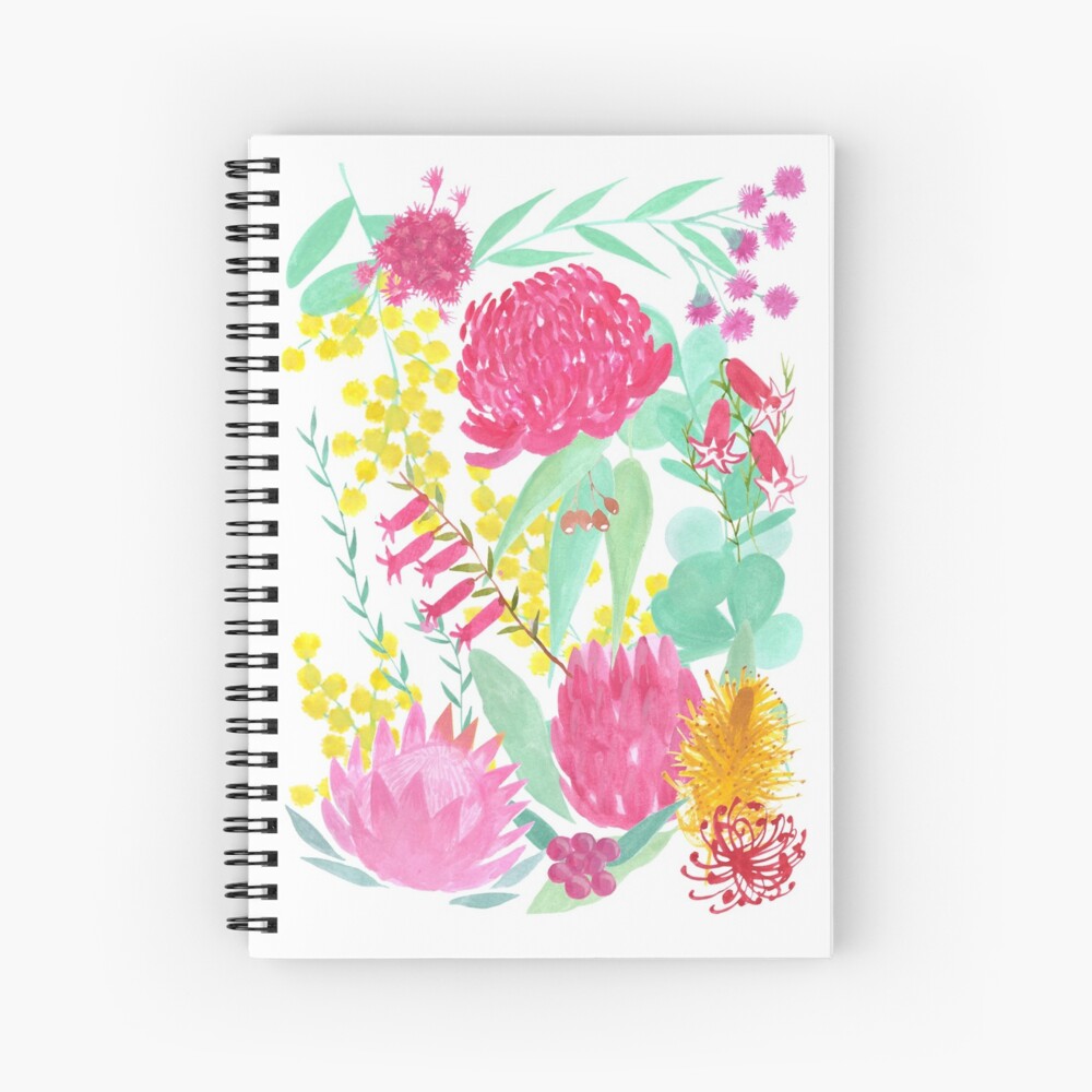 Australian Botanical Spiral Notebook