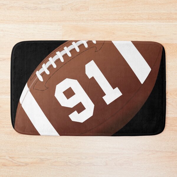 Item preview, American football ball number 91, ninety one designed and sold by TheCultStuff.