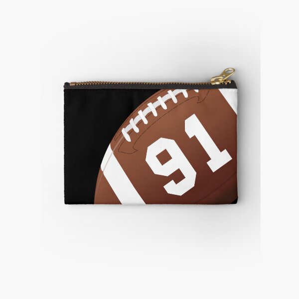 Item preview, American football ball number 91, ninety one designed and sold by TheCultStuff.