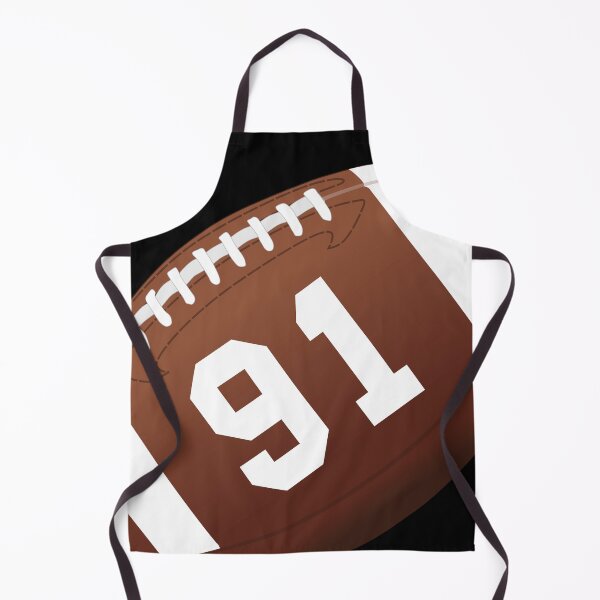 Item preview, American football ball number 91, ninety one designed and sold by TheCultStuff.