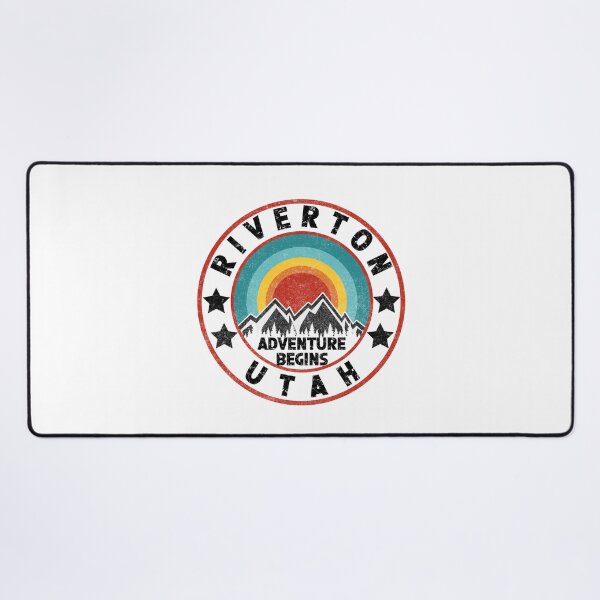 Item preview, Riverton Distressed Looking Retro Utah Gift For Travel designed and sold by DadJokeDescript.