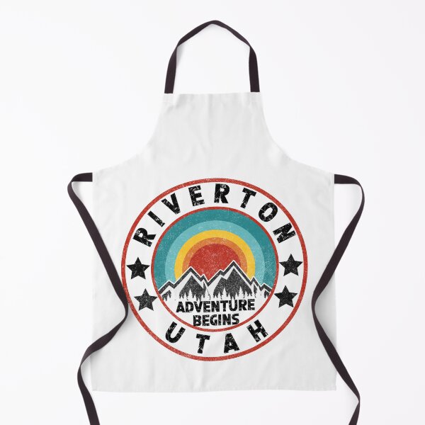 Item preview, Riverton Distressed Looking Retro Utah Gift For Travel designed and sold by DadJokeDescript.
