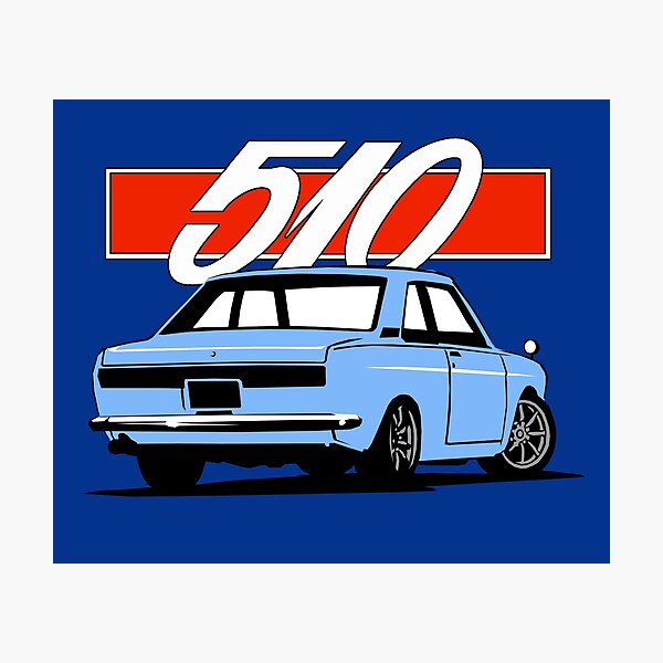 Vintage Car Ad 1969 Datsun 510 Poster for Sale by backtoblackttt