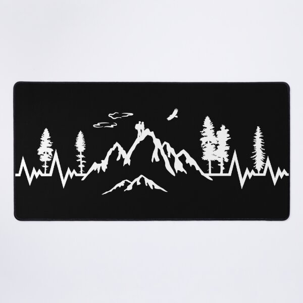 Item preview, Kopie von Kopie von Mountain Heartbeat, Hiking, Camping, Nature, Mountains Pulse designed and sold by claudiasartwork.