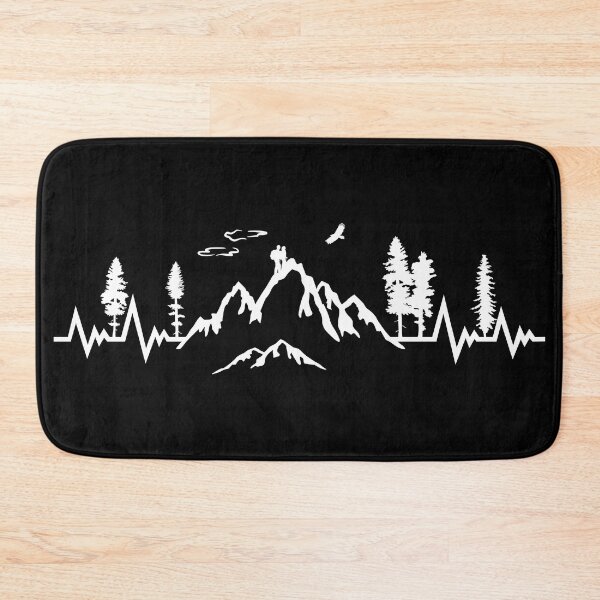 Item preview, Kopie von Kopie von Mountain Heartbeat, Hiking, Camping, Nature, Mountains Pulse designed and sold by claudiasartwork.