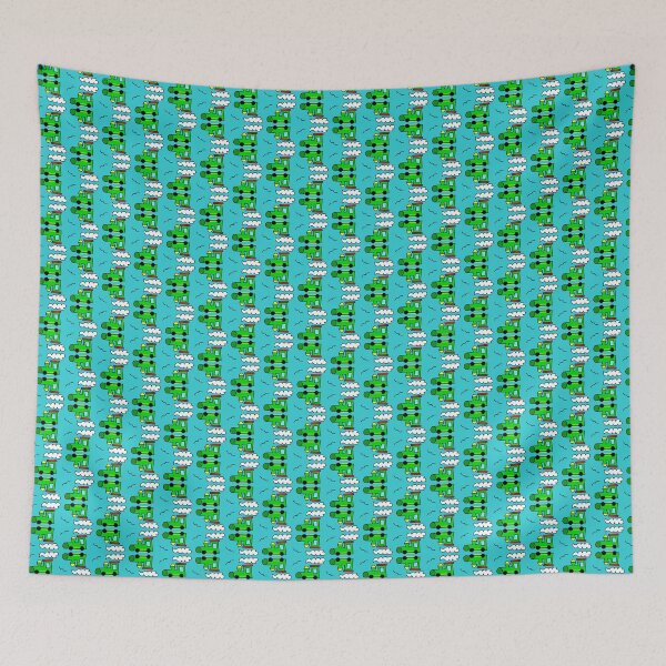 Item preview, Childish Green Choo-Choo Trains Galore designed and sold by ArtEyeCandy.