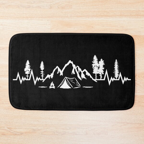 Item preview, Kopie von Kopie von Mountain Heartbeat, Hiking, Camping, Nature, Mountains Pulse designed and sold by claudiasartwork.