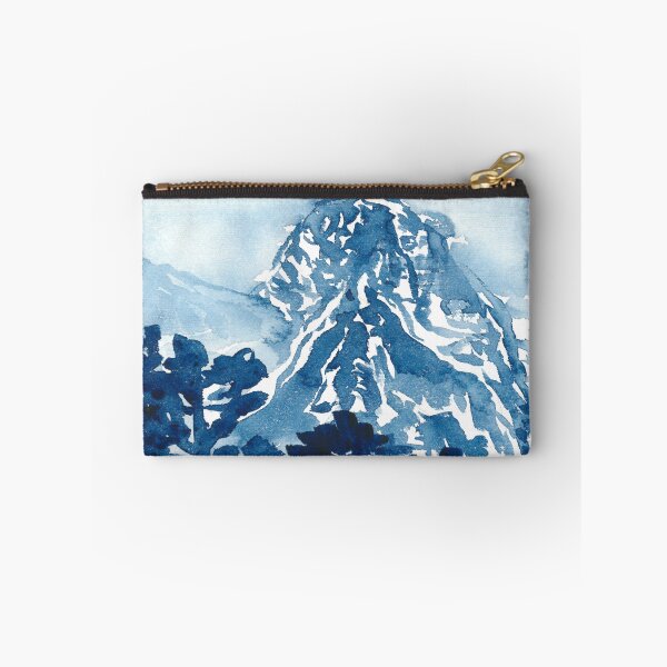 Item preview, Watercolor blue landscape, abstract landscape, trees designed and sold by anaozzart.
