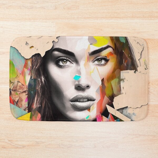 Item preview, Beautiful Abstract Collage Portrait of Megan Fox designed and sold by Aspectvs.