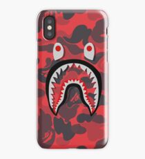 red shark grapic iPhone Case