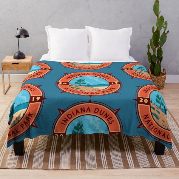 Item preview, Indiana Dunes National Park Retro Compass Emblem designed and sold by KrisSidDesigns.