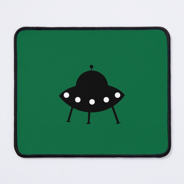 Item preview, Black Flying Saucer Green Background designed and sold by GemsAnatomy.