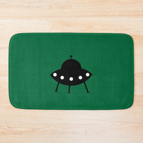 Item preview, Black Flying Saucer Green Background designed and sold by GemsAnatomy.