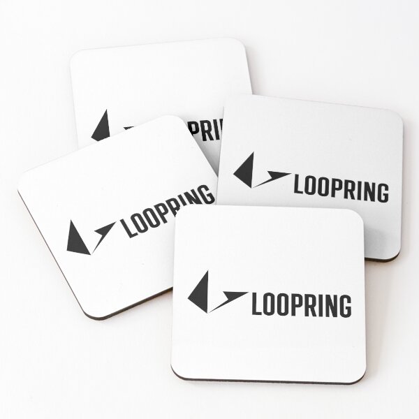 Item preview, Loopring LRC Crypto Altcoin - Clean Horizontal Black Logo designed and sold by CryptoMoods.
