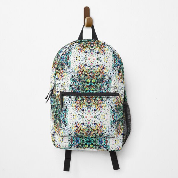 Item preview, Bright neon paint splatter kaleidoscope pattern designed and sold by Grey Robinson.