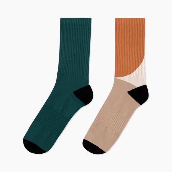 Item preview, Minimal Geometric Shapes 06 | Abstract Art Mid Century Bauhaus Inspired Dark Green Terracotta designed and sold by MarleneCanto.