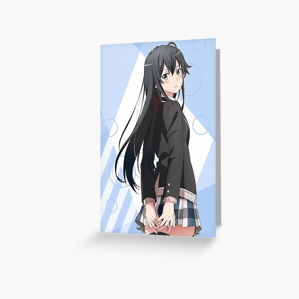 Yukino Yukinoshita Oregairu SNAFU Card Anime Greeting Card for