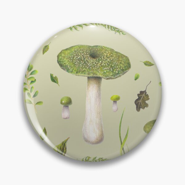 Item preview, Green Russula Pattern designed and sold by Forest of Wonders.
