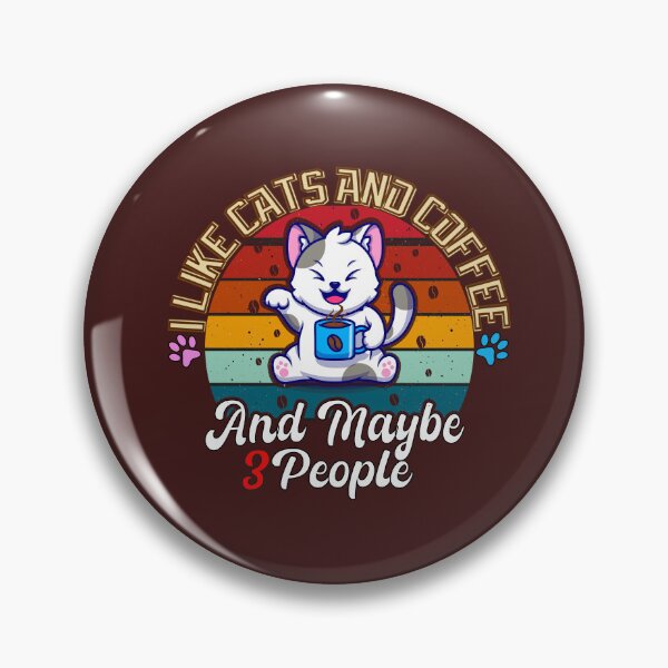 Item preview, I Like MyCats And Coffee And  Maybe 3 People T-shirt, Cat Lovers T-shirt, Coffee Gift T-Shirt designed and sold by BahaLaasri.