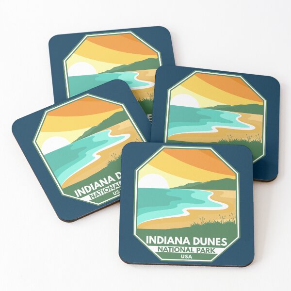 Item preview, Indiana Dunes National Park Minimal Retro Emblem designed and sold by KrisSidDesigns.