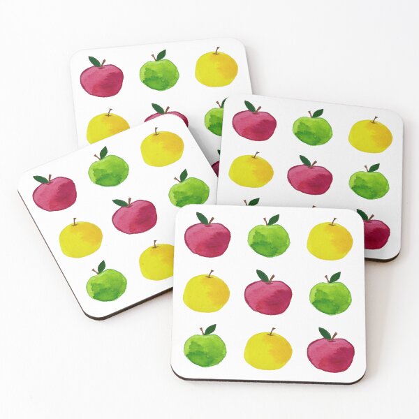 Item preview, Multicolor Watercolor Apples designed and sold by Melissa Mielke.
