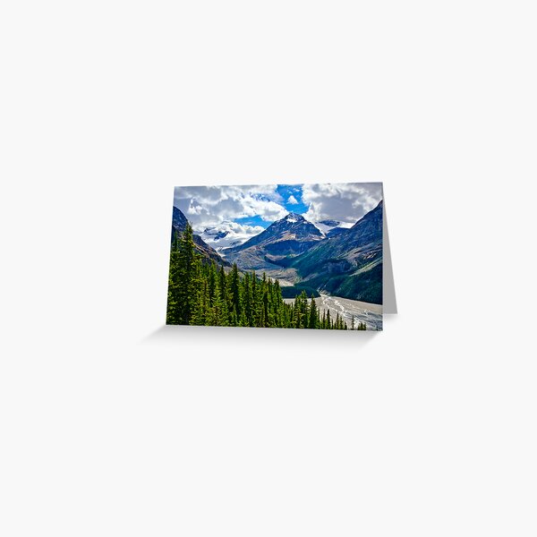 GLACIER STREAMS Greeting Card