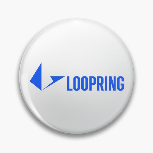 Item preview, Loopring LRC Crypto Altcoin - Clean Horizontal Blue Logo designed and sold by CryptoMoods.