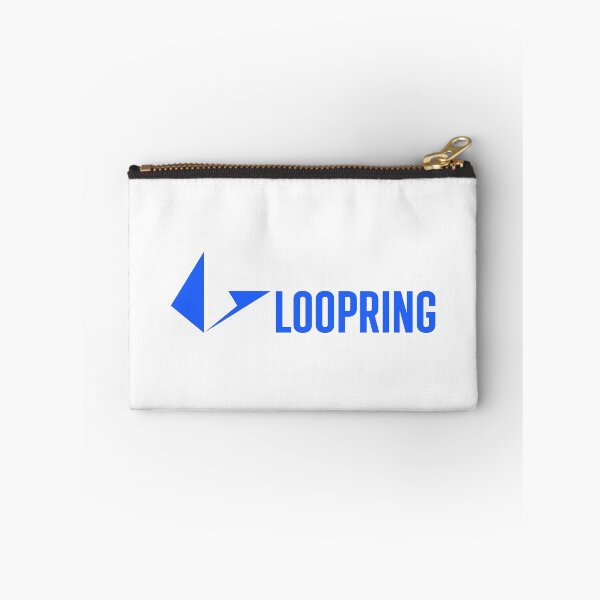 Item preview, Loopring LRC Crypto Altcoin - Clean Horizontal Blue Logo designed and sold by CryptoMoods.