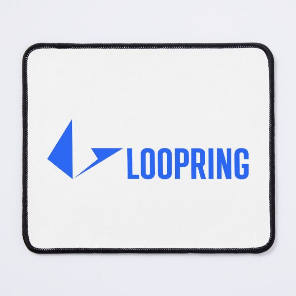 Item preview, Loopring LRC Crypto Altcoin - Clean Horizontal Blue Logo designed and sold by CryptoMoods.