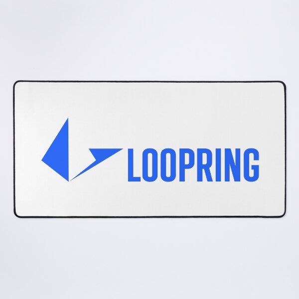 Item preview, Loopring LRC Crypto Altcoin - Clean Horizontal Blue Logo designed and sold by CryptoMoods.