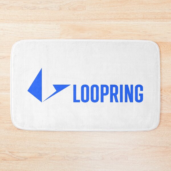 Item preview, Loopring LRC Crypto Altcoin - Clean Horizontal Blue Logo designed and sold by CryptoMoods.