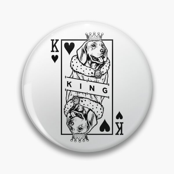 Item preview, Magyar Vizsla King Of Hearts Funny Dog Playing Card Pop Art designed and sold by GrandeDuc.