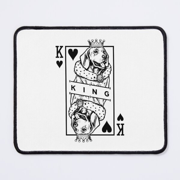 Item preview, Magyar Vizsla King Of Hearts Funny Dog Playing Card Pop Art designed and sold by GrandeDuc.