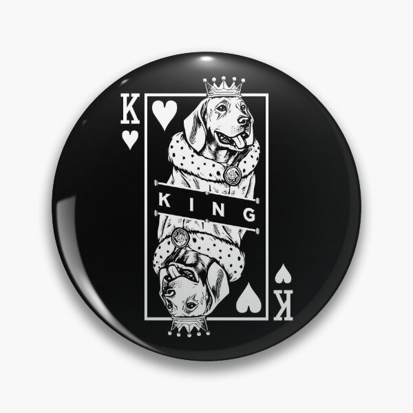 Item preview, Magyar Vizsla King Of Hearts Funny Dog Playing Card Pop Art designed and sold by GrandeDuc.