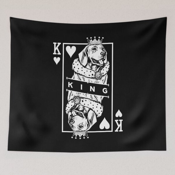 Item preview, Magyar Vizsla King Of Hearts Funny Dog Playing Card Pop Art designed and sold by GrandeDuc.
